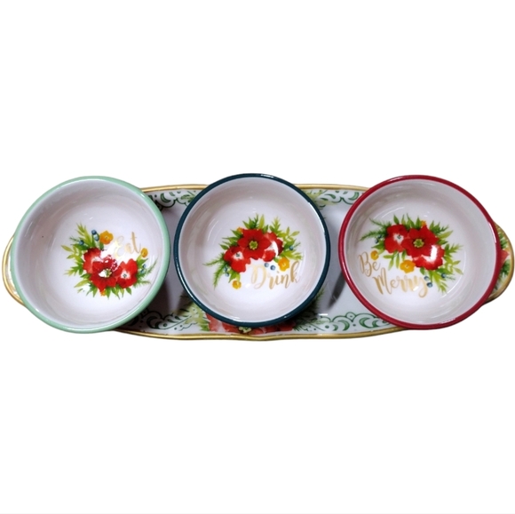 The Pioneer Woman Garland Ceramic Condiment 4 Piece Set - Picture 1 of 12